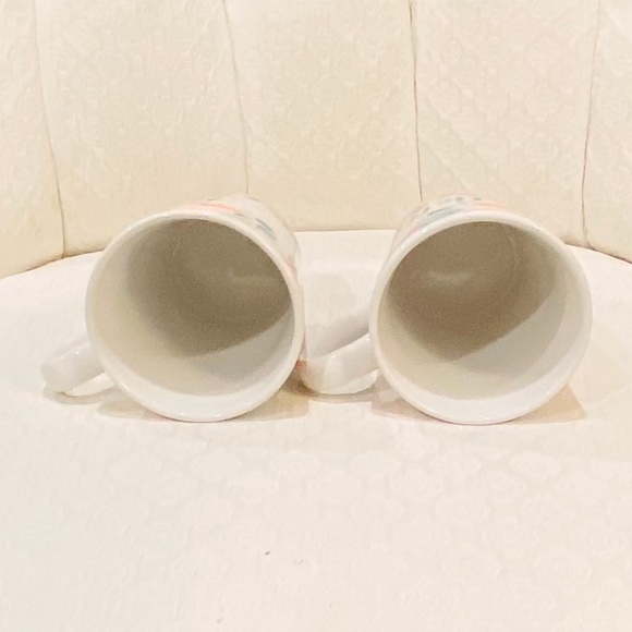 O30-New Floral Watercolor Hello Mug Set of Two - Picture 3 of 6